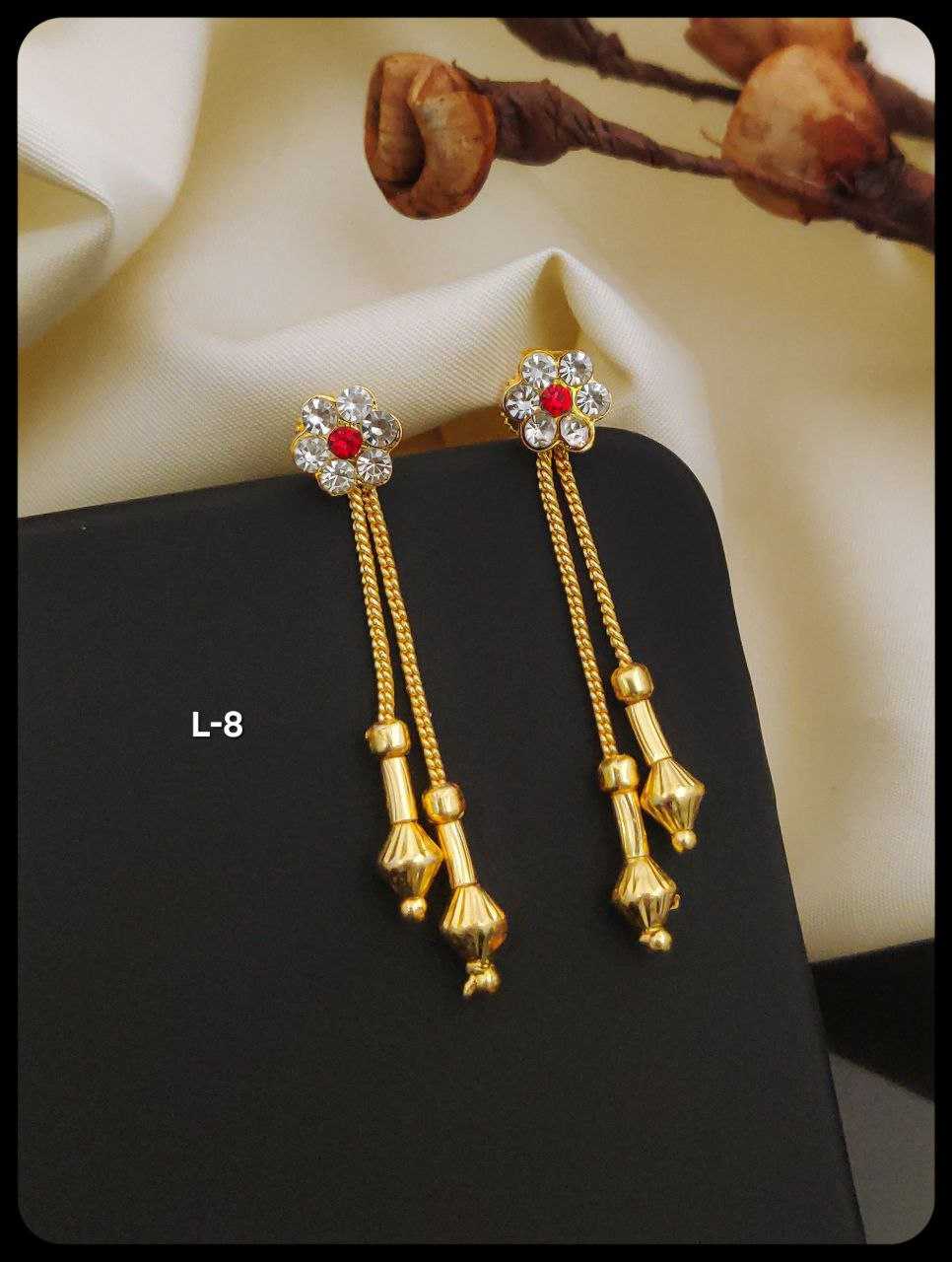 YNF BRASS KESH193 ROR145-3 WOMENS JEWELLREY WHOLESALE KUNDAN EARRINGS MANUFACTURER