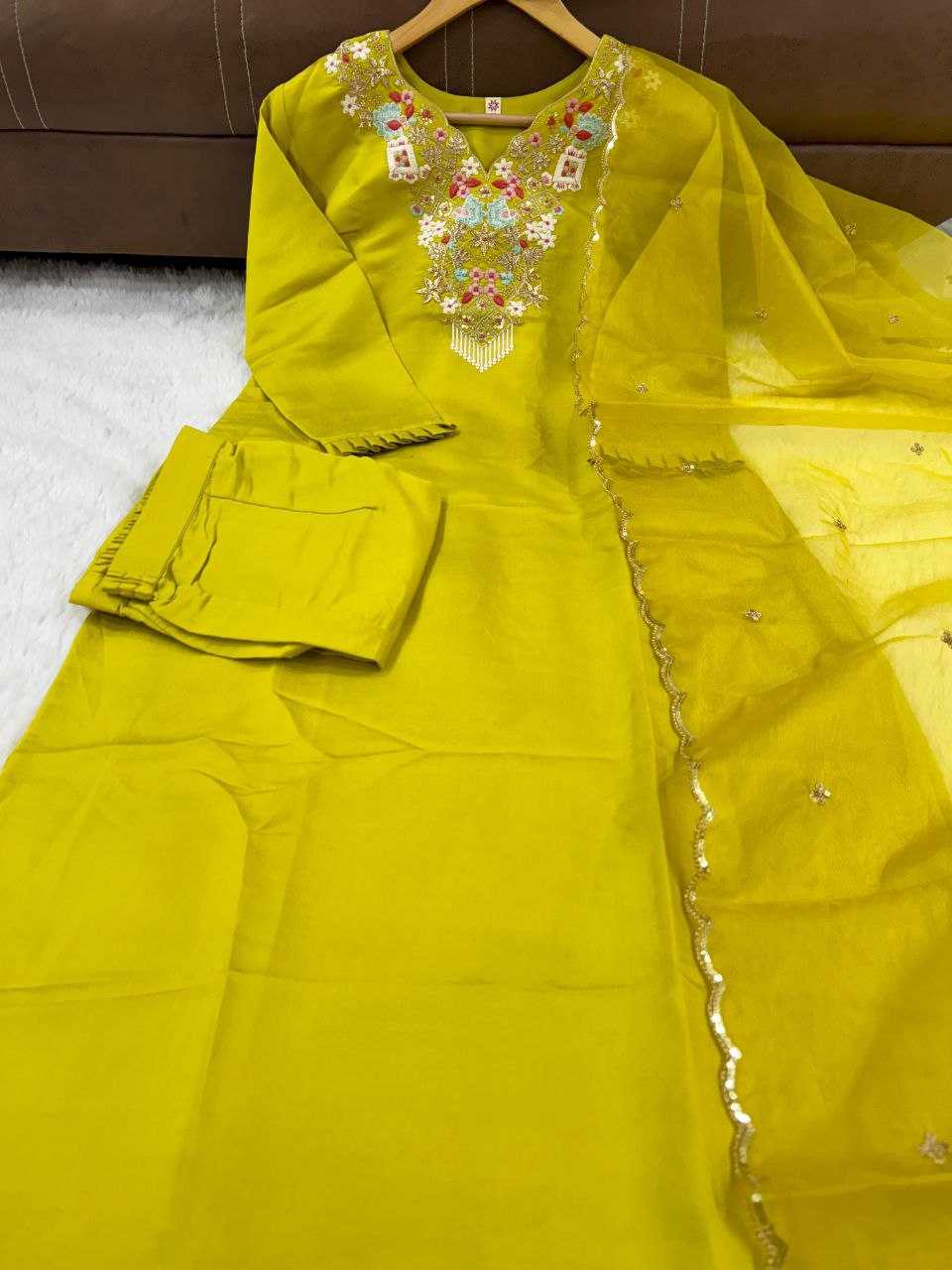 YNF CHANDERI SILK KESH214 287 SUITS & DRESSES WHOLESALE DESIGNER PRINTED SILK SUITS & DRESSES MANUFACTURER