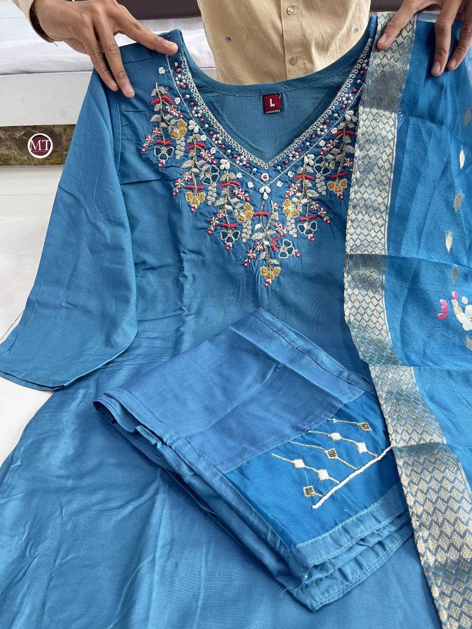 Ynf Chanderi Silk KESH361 MUS19 Suits & Dresses Wholesale Chanderi Suit Silk Suits Handloom Suits Manufacturer