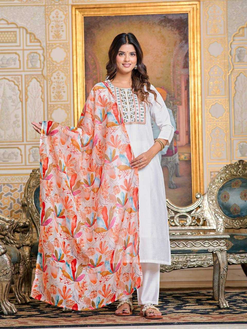 YNF CHANDERI SOFT KESH396 101 SUIT WHOLESALE CHANDERI EMBROIDERY PRINTED SUIT MANUFACTURER