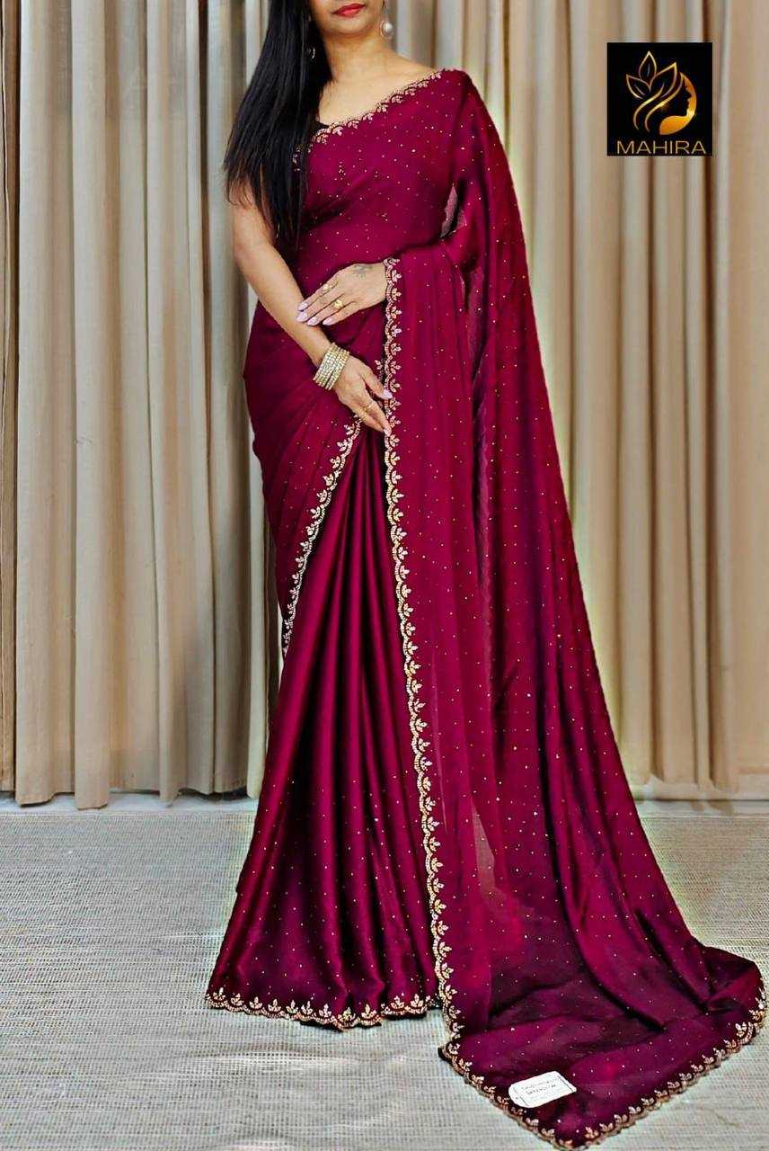 Ynf Chiffon KESH336 DIYA Sarees Wholesale Georgette Sarees Chiffon Sarees Cutwork Saree Manufacturer