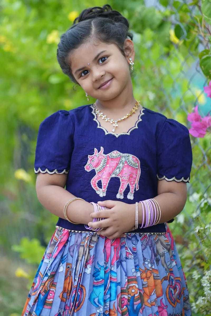 Ynf Chinon KESH109 RRKT98 Kids Wear Wholesale Kids Lehenga Kids Traditional Outfits Baby Girl Lehenga Manufacturer