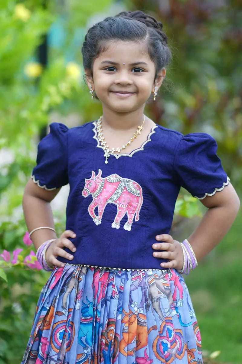 Ynf Chinon KESH109 RRKT98 Kids Wear Wholesale Kids Lehenga Kids Traditional Outfits Baby Girl Lehenga Manufacturer