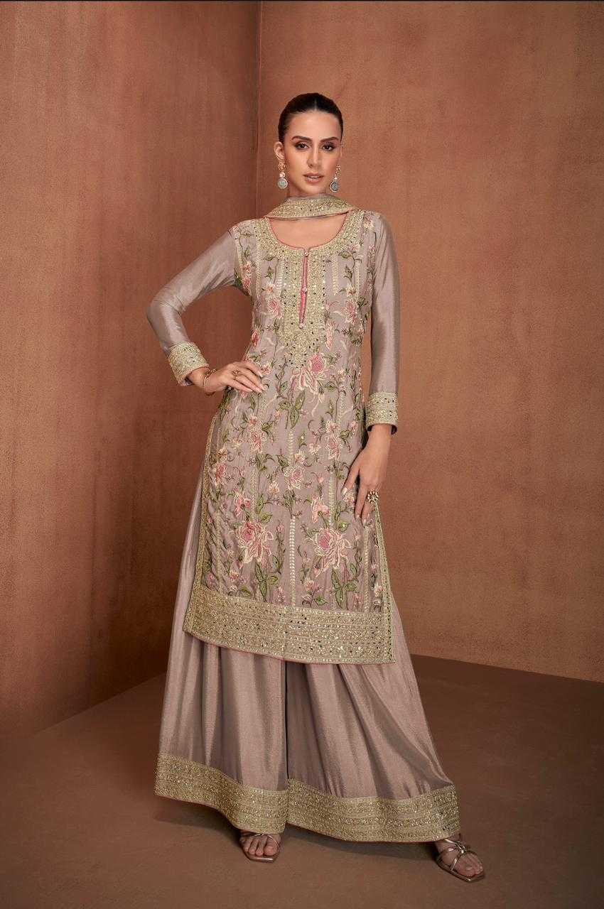 Ynf Chinon KESH113 VANYA Suits & Dresses Wholesale Ladies Suits Palazzo Suit Designer Suits Manufacturer