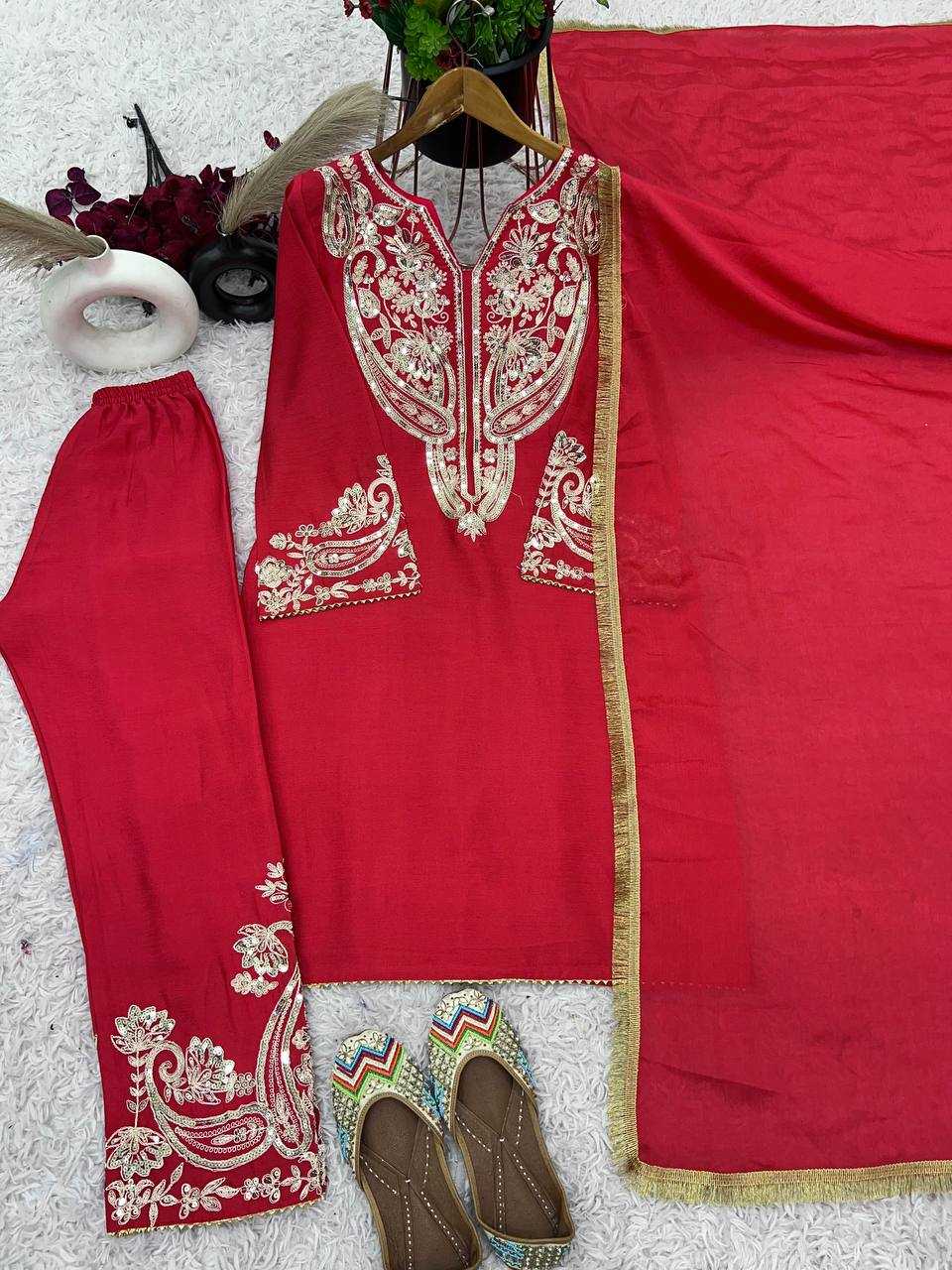 YNF CHINON KESH125  3097 SUITS & DRESSES WHOLESALE EMBROIDERY LADIES PARTY WEAR SUITS MANUFACTURER