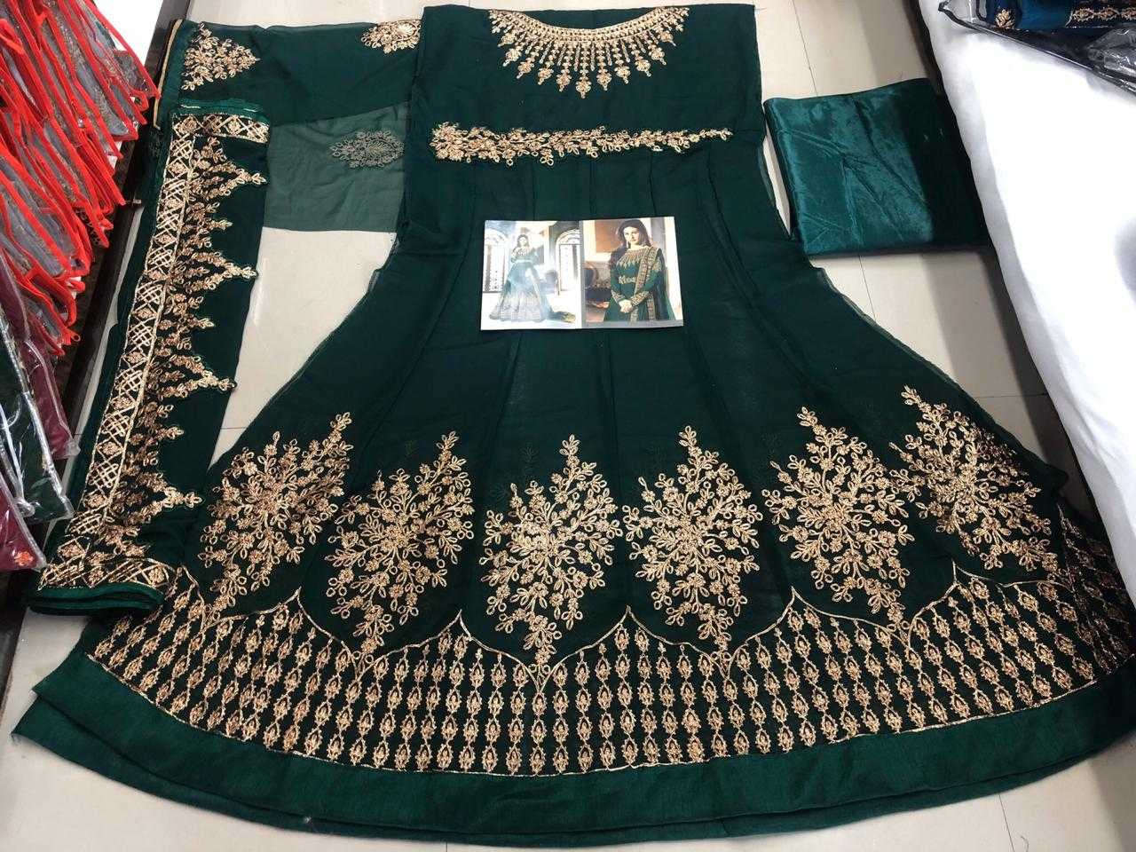 Ynf Chinon KESH379 66841 Suits & Dresses Wholesale Ladies Suits Embroidery Suits Semi Stitched Suits Manufacturer