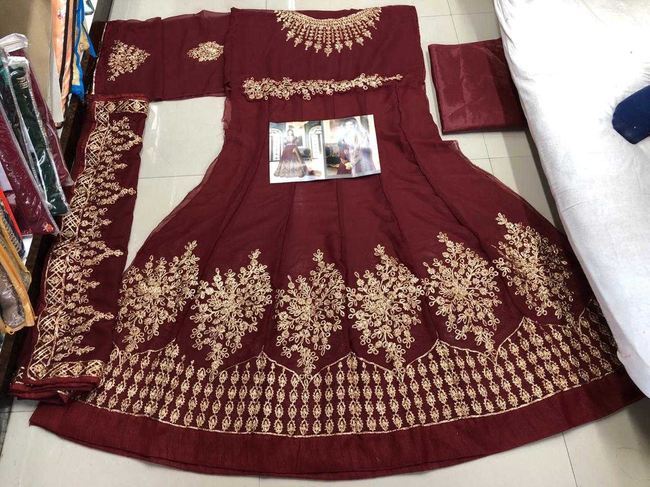 Ynf Chinon KESH379 66841 Suits & Dresses Wholesale Ladies Suits Embroidery Suits Semi Stitched Suits Manufacturer