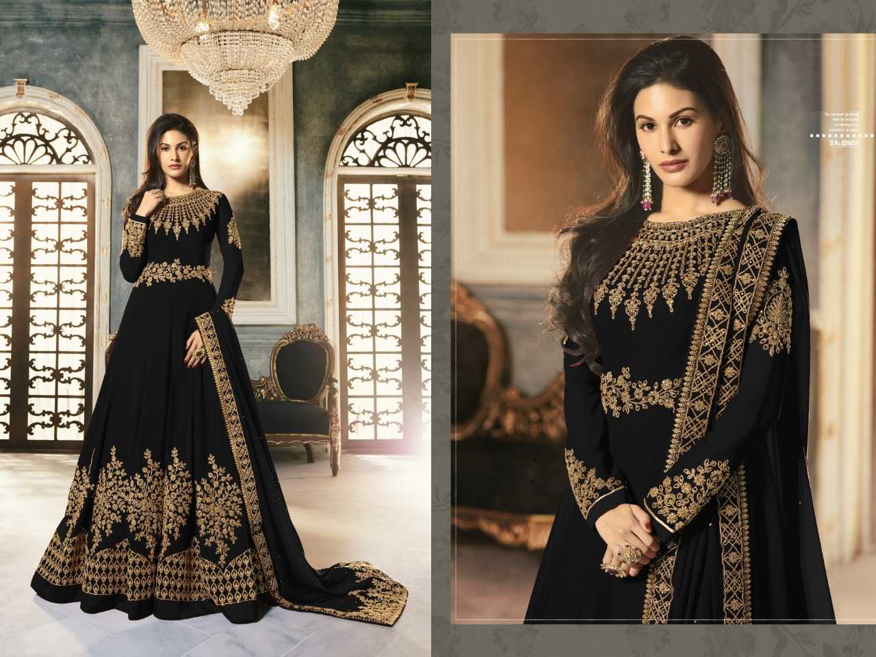 Ynf Chinon KESH379 66841 Suits & Dresses Wholesale Ladies Suits Embroidery Suits Semi Stitched Suits Manufacturer