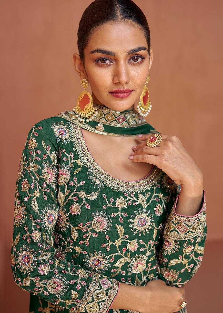 YNF CHINON KESH398 1153 PALAZO SUIT WHOLESALE WEDDING EMBROIDERY PALAZO SUITS MANUFACTURER 