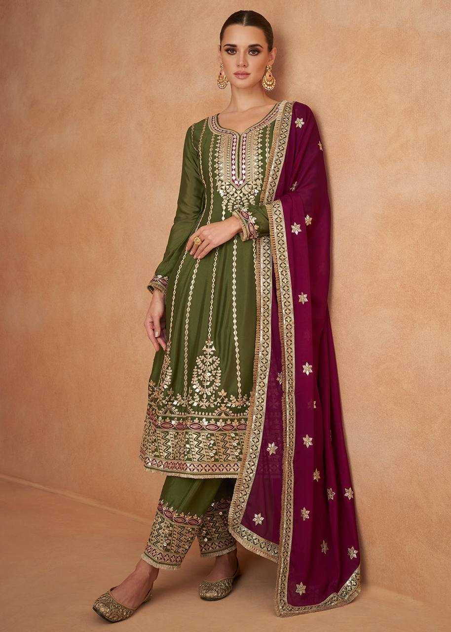 YNF CHINON KESH398 1158 SUIT WHOLESALE WEDDING EMBROIDERY PALAZZO SUITS MANUFACTURER