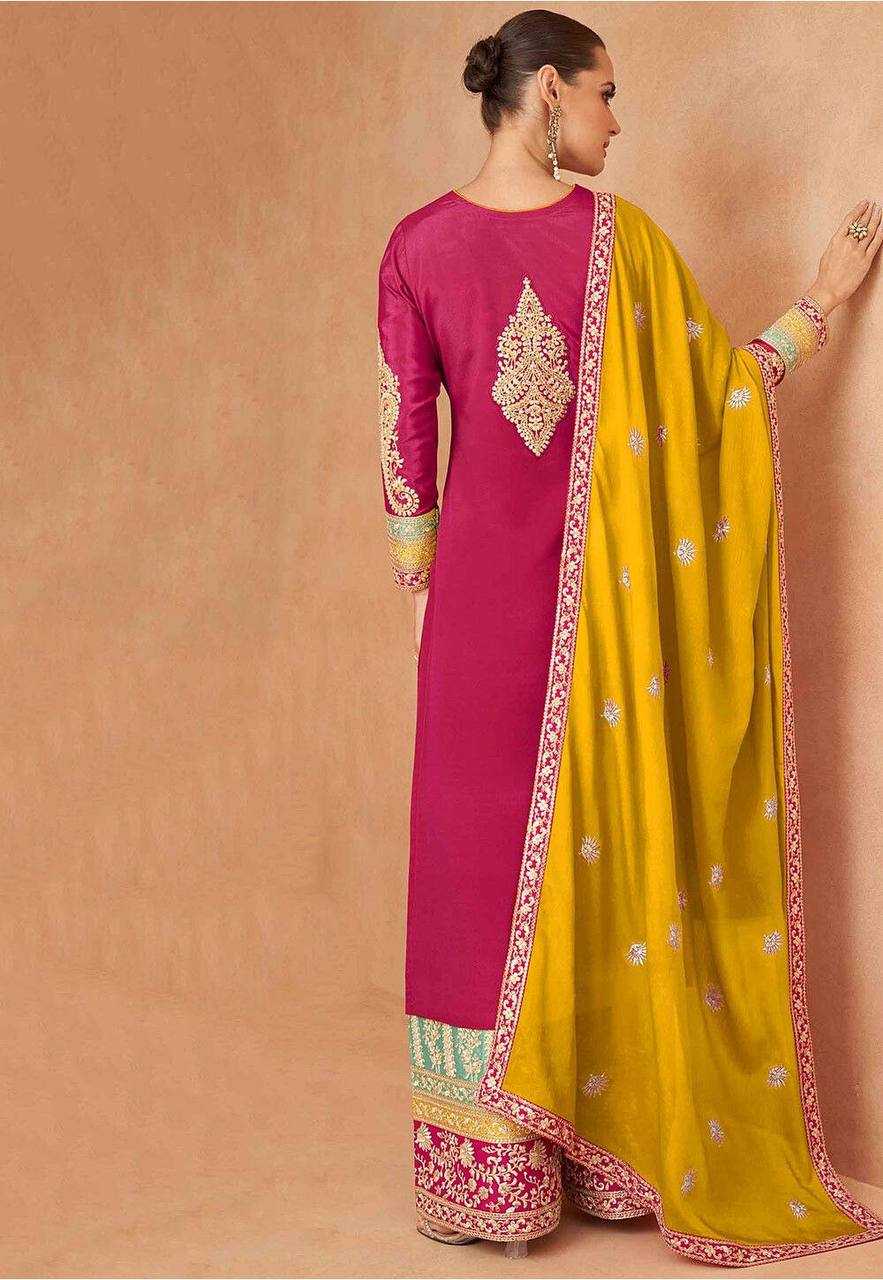 YNF CHINON KESH398 1163 PALAZO SUIT WHOLESALE WEDDING EMBROIDERY PALAZO SUITS MANUFACTURER