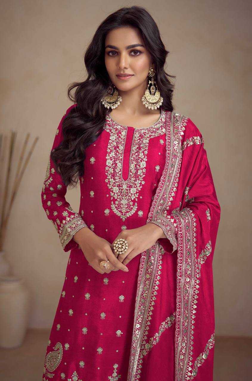 YNF CHINON KESH398 1194 PALAZZO SUIT WHOLESALE WEDDING EMBROIDERY PALAZZO SUITS MANUFACTURER