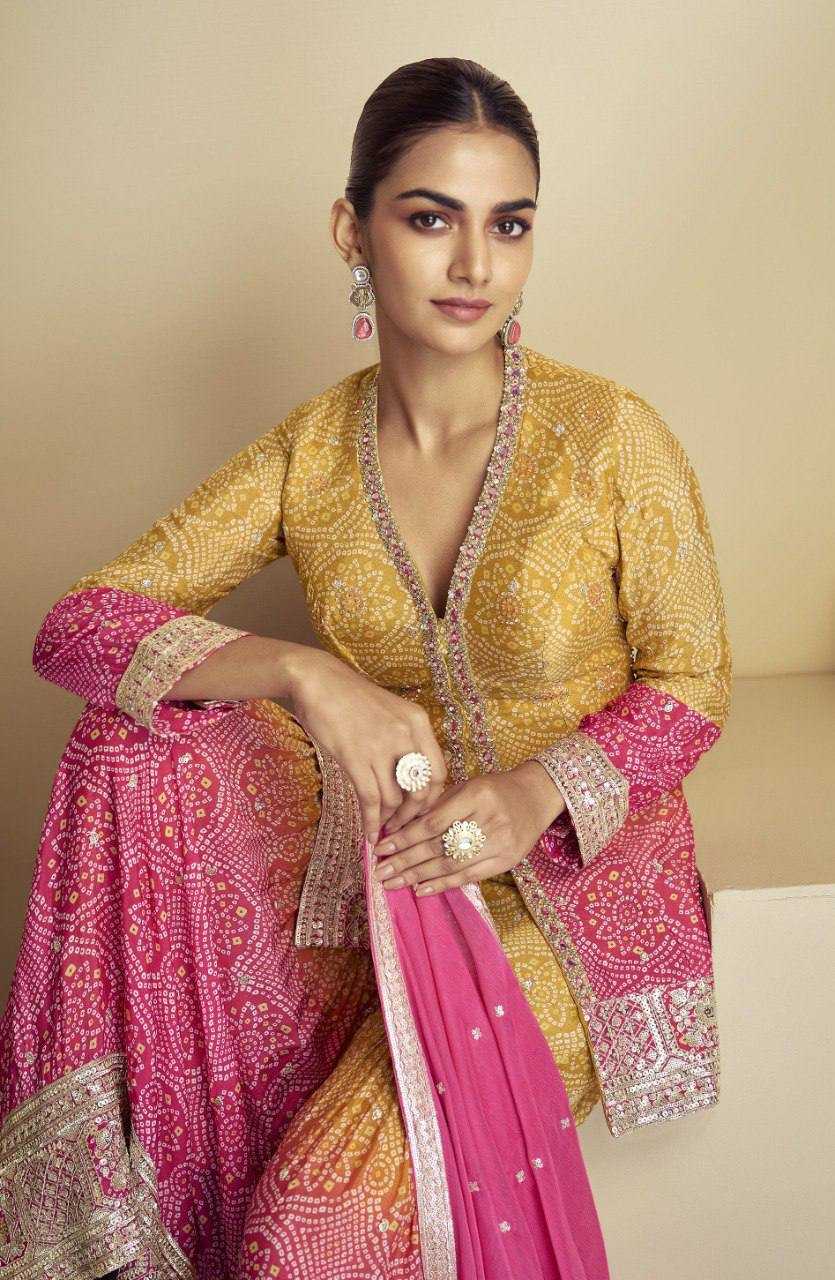 YNF CHINON  KESH398 1203 PALAZZO SUIT WHOLESALE WEDDING EMBROIDERY PALAZZO SUITS MANUFACTURER