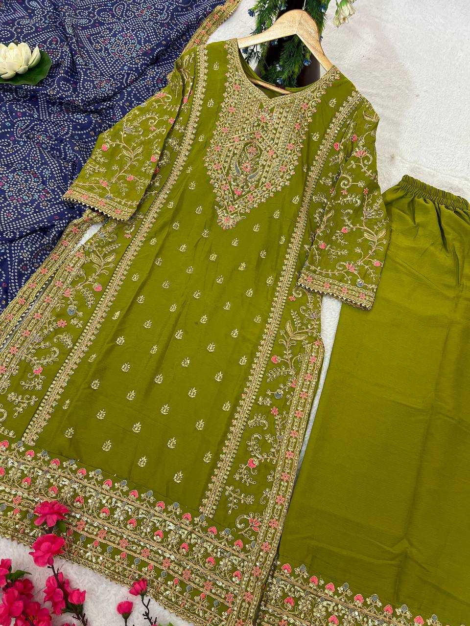 YNF CHINON KESH399 3137 SUITS & DRESSES  WHOLESALE EMBROIDERY EID LADIES SUITS MANUFACTURER