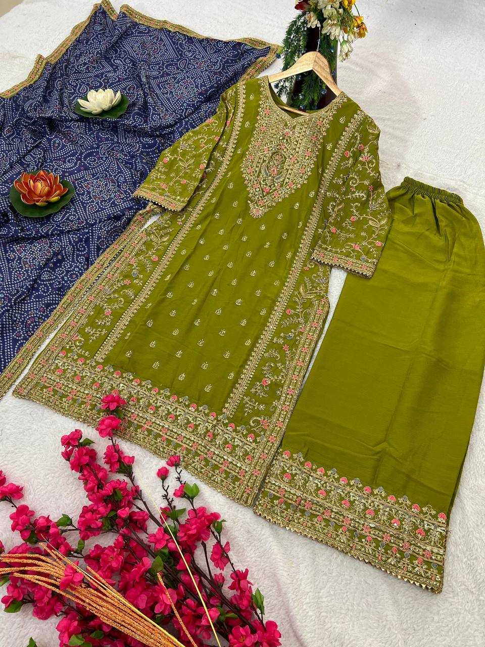 YNF CHINON KESH399 3137 SUITS & DRESSES  WHOLESALE EMBROIDERY EID LADIES SUITS MANUFACTURER