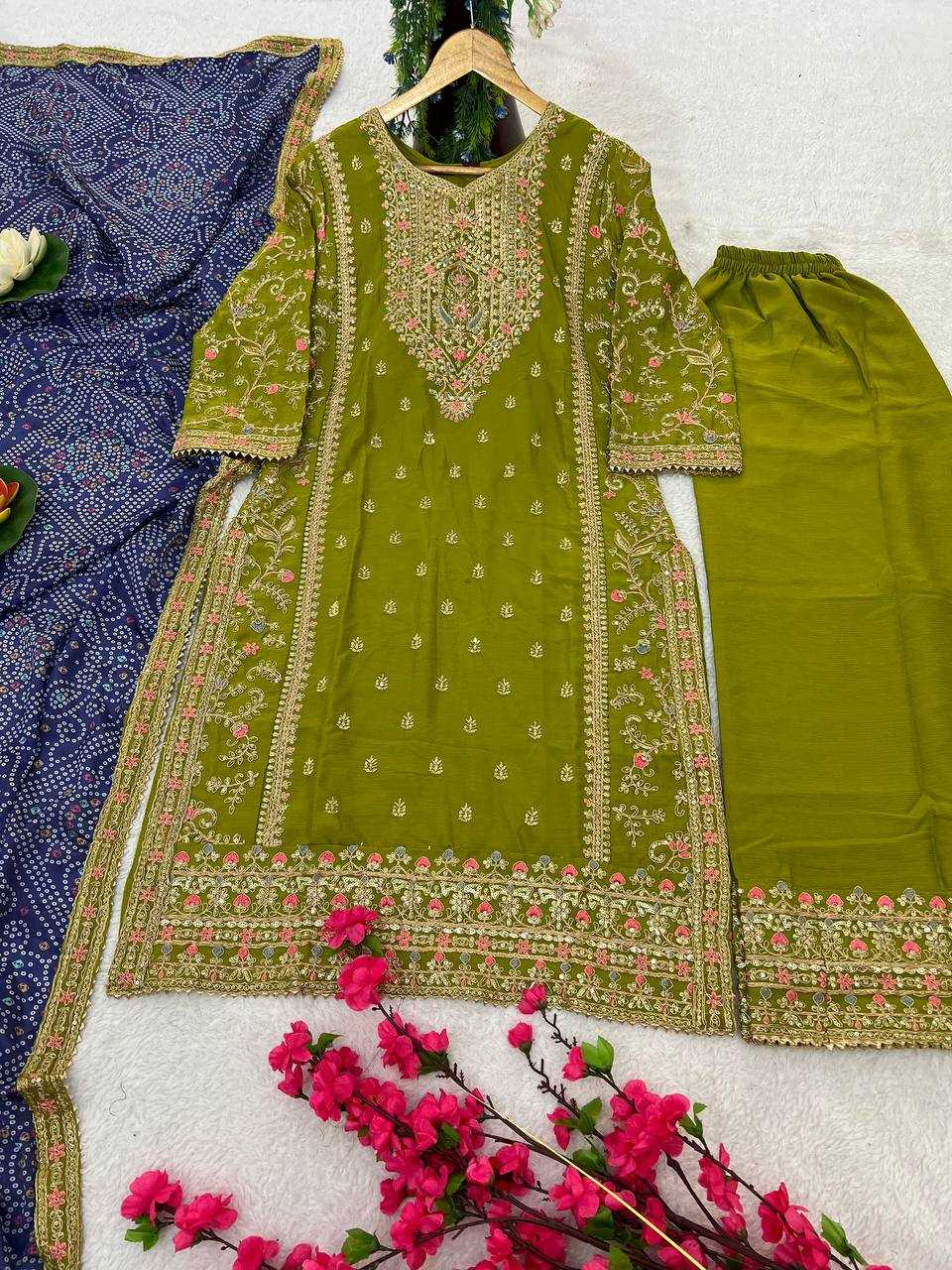 YNF CHINON KESH399 3137 SUITS & DRESSES  WHOLESALE EMBROIDERY EID LADIES SUITS MANUFACTURER