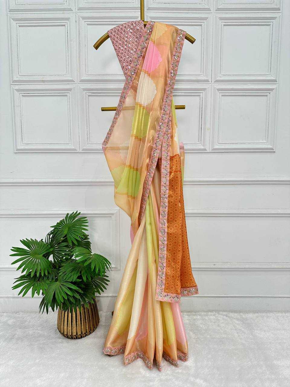 Ynf Chinon KESH413 467 Bollywood Collections Wholesale Kiara Advani Sarees Manufacturer