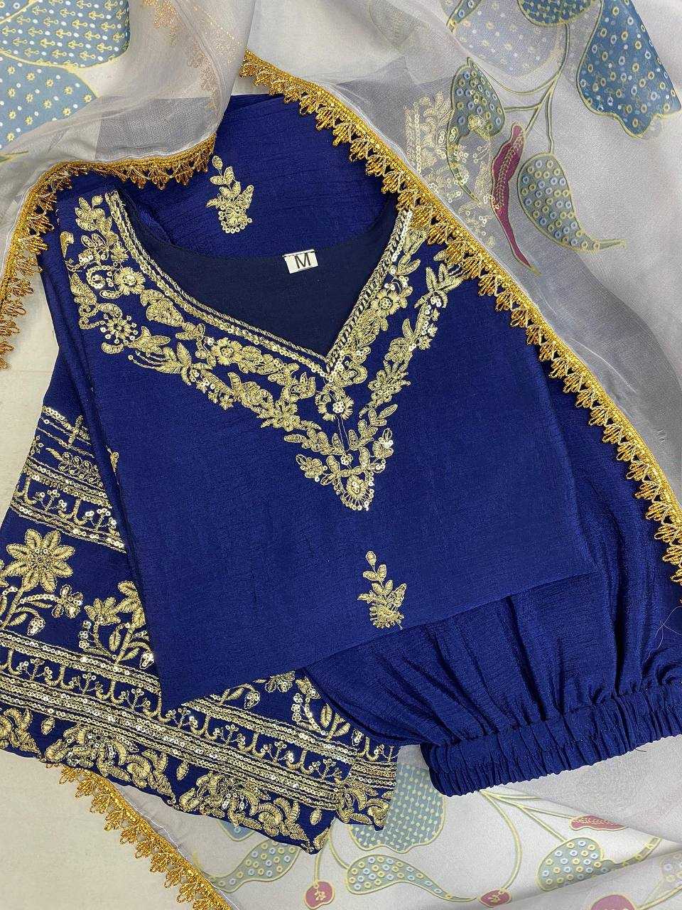 YNF CHINON RIN141 1898 SUITS & DRESSES WHOLESALE EMBROIDERY PARTY WEAR SUITS MANUFACTURER