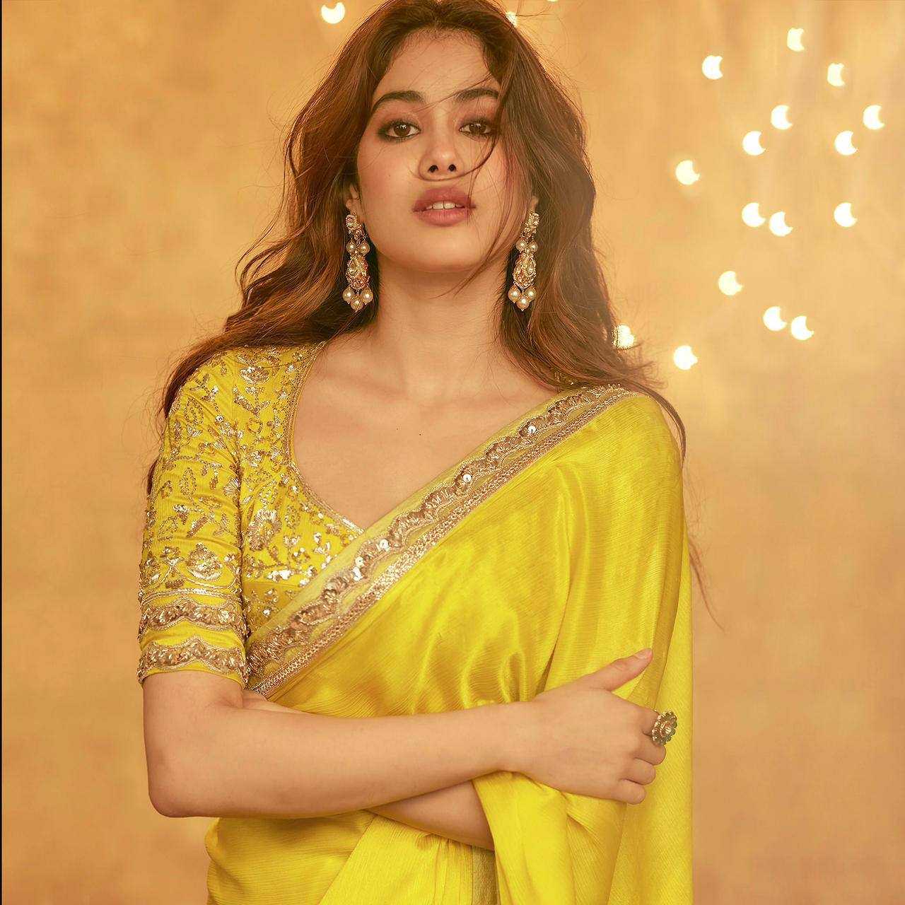 Ynf Chinon RIN188 Jhanvi Sarees Bollywood Collections Wholesale Party Wear Sarees Fancy Sarees Sequence Sarees Embroidered Sarees Janhvi kapoor Sarees Manufacturer