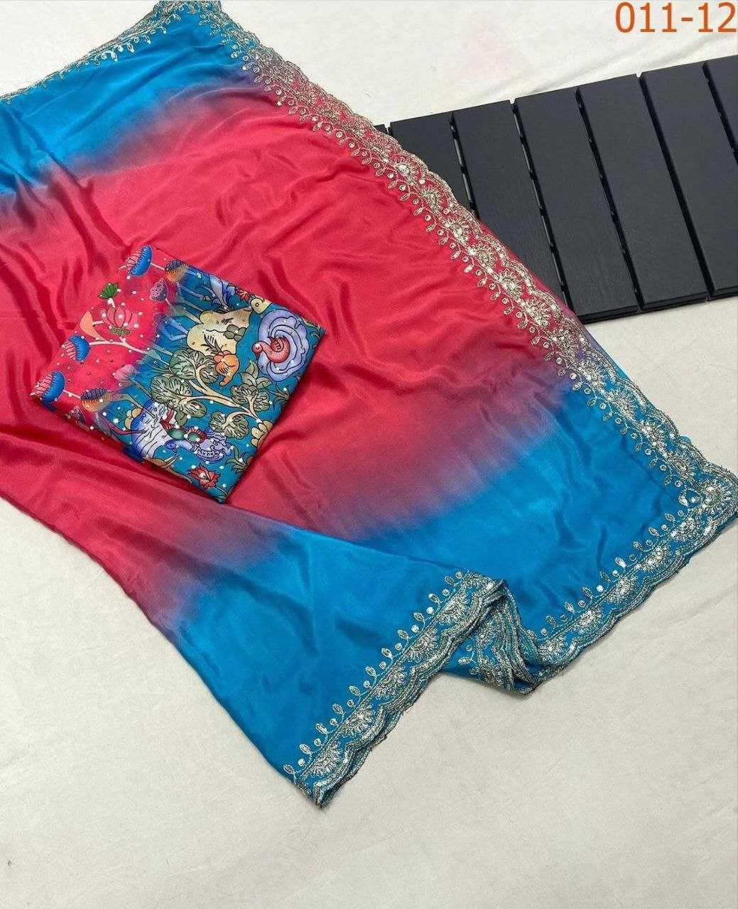 Ynf Chinon Silk KESH189 Suhani -3 Sarees Wholesale Designer Sarees Sequins Work Saree Silk Sarees Manufacturer