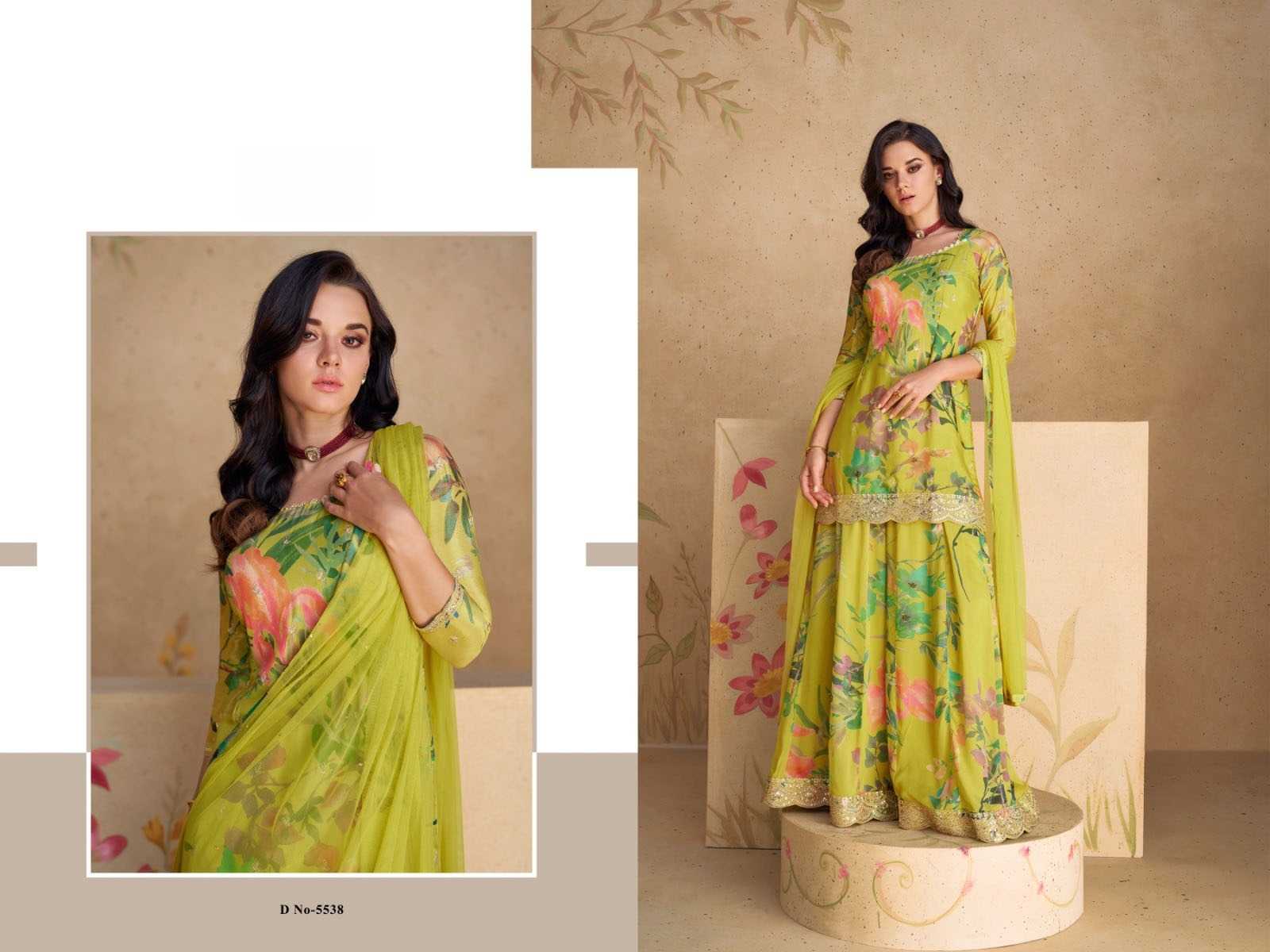 Ynf Chinon Silk KESH379 5538 Suits & Dresses Wholesale Printed Suits Embroidery Suits Semi Stitched Suits Manufacturer