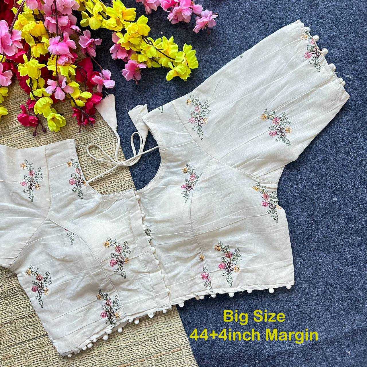 Ynf Cotton Cambric KESH405 BEA24 Readymade Blouses Wholesale Designer Blouse Embroidered Blouses Cotton Blouse Manufacturer