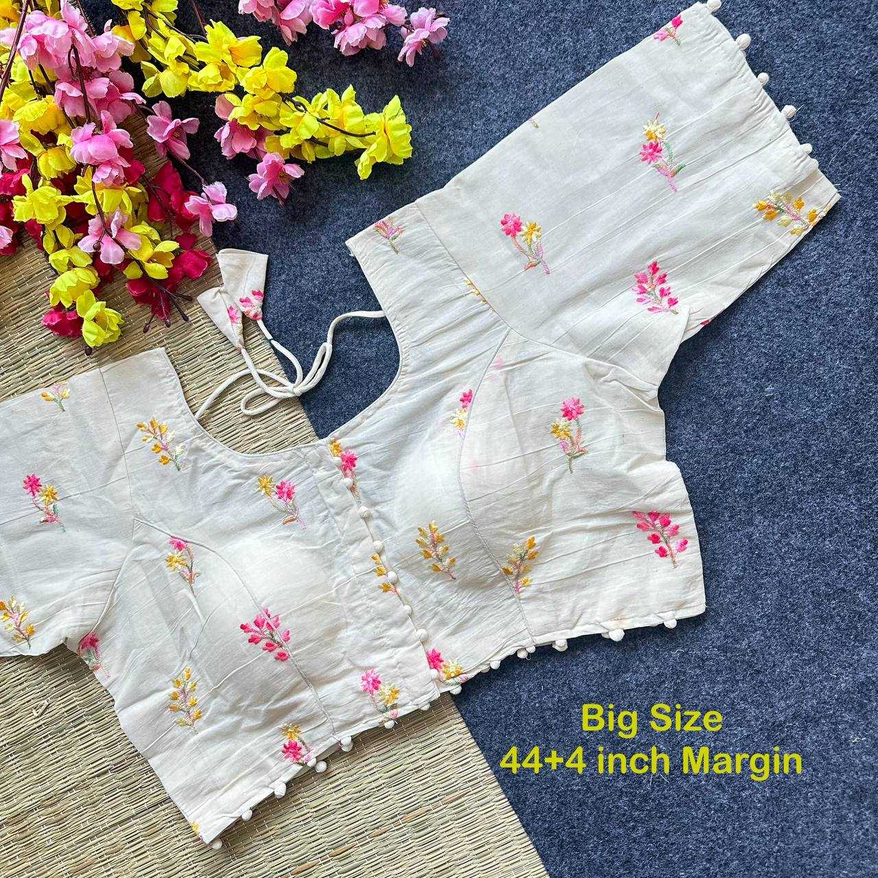 Ynf Cotton Cambric KESH405 BEA24 Readymade Blouses Wholesale Designer Blouse Embroidered Blouses Cotton Blouse Manufacturer