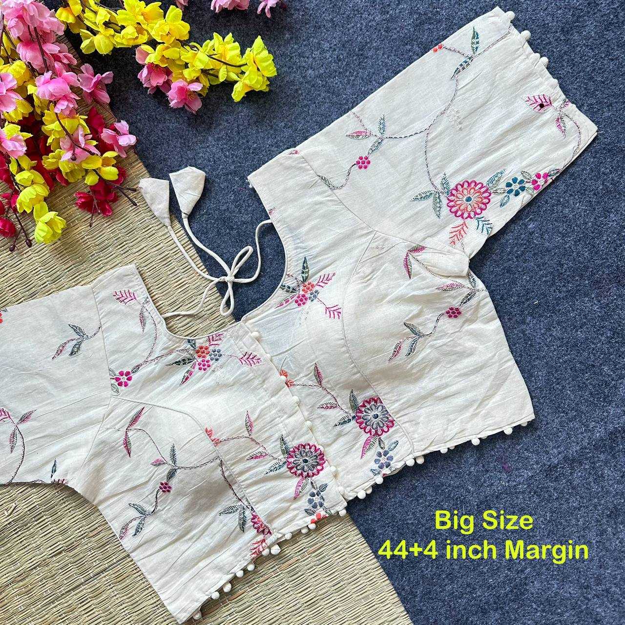 Ynf Cotton Cambric KESH405 BEA24 Readymade Blouses Wholesale Designer Blouse Embroidered Blouses Cotton Blouse Manufacturer