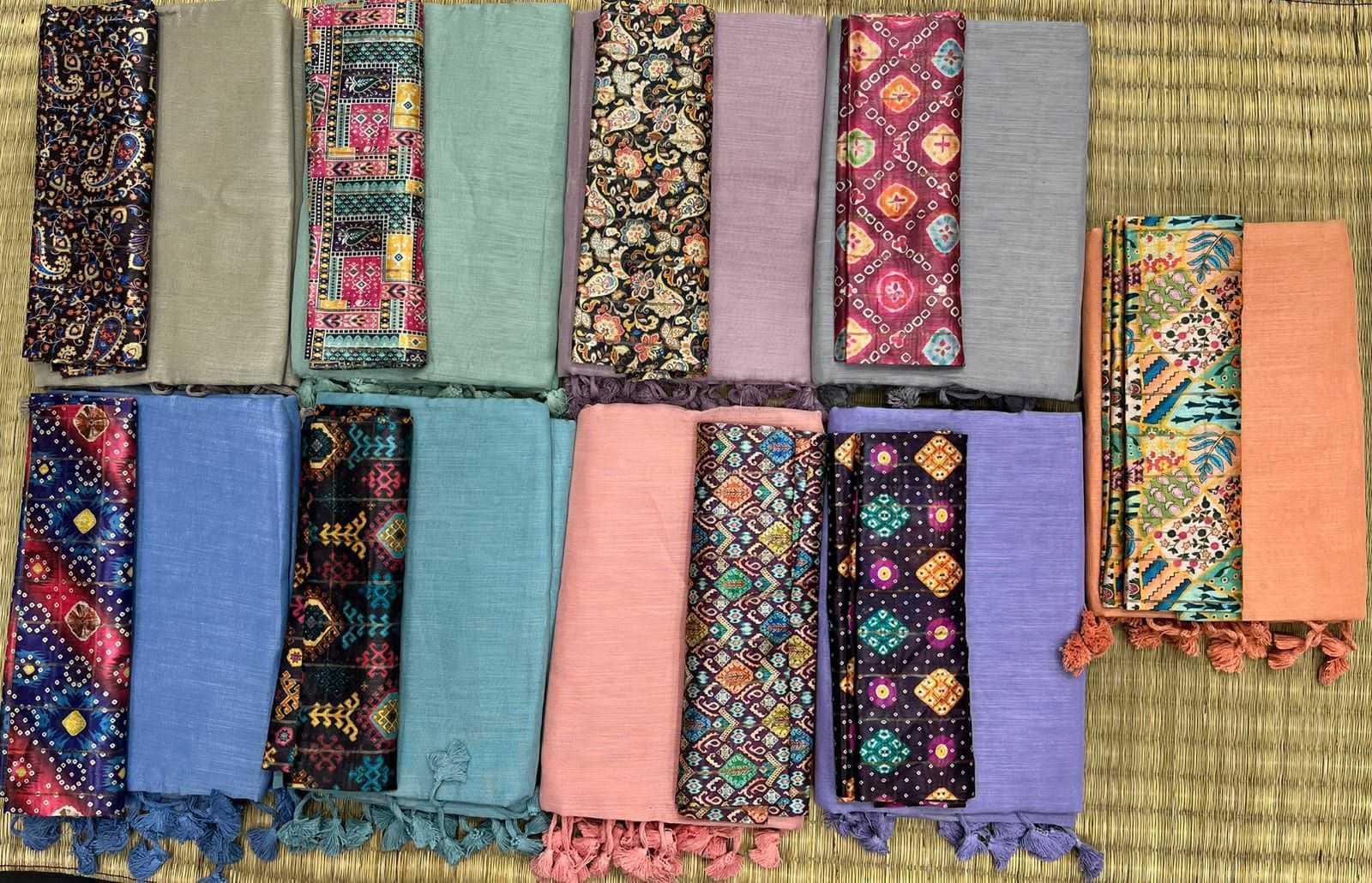 Ynf Cotton KESH203 MTW78 Sarees Wholesale Printed Sarees Cotton Linen Sarees Festive Sarees Manufacturer