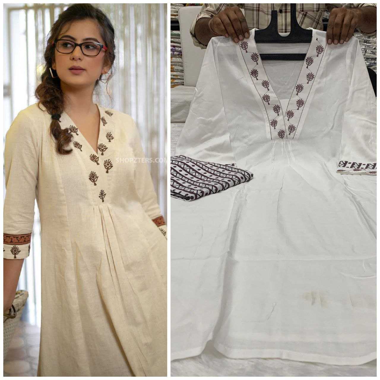 YNF COTTON KESH225 SCN04 SUIT WHOLESALE EMBROIDERED PRINTED COTTON SUIT MANUFACTURER