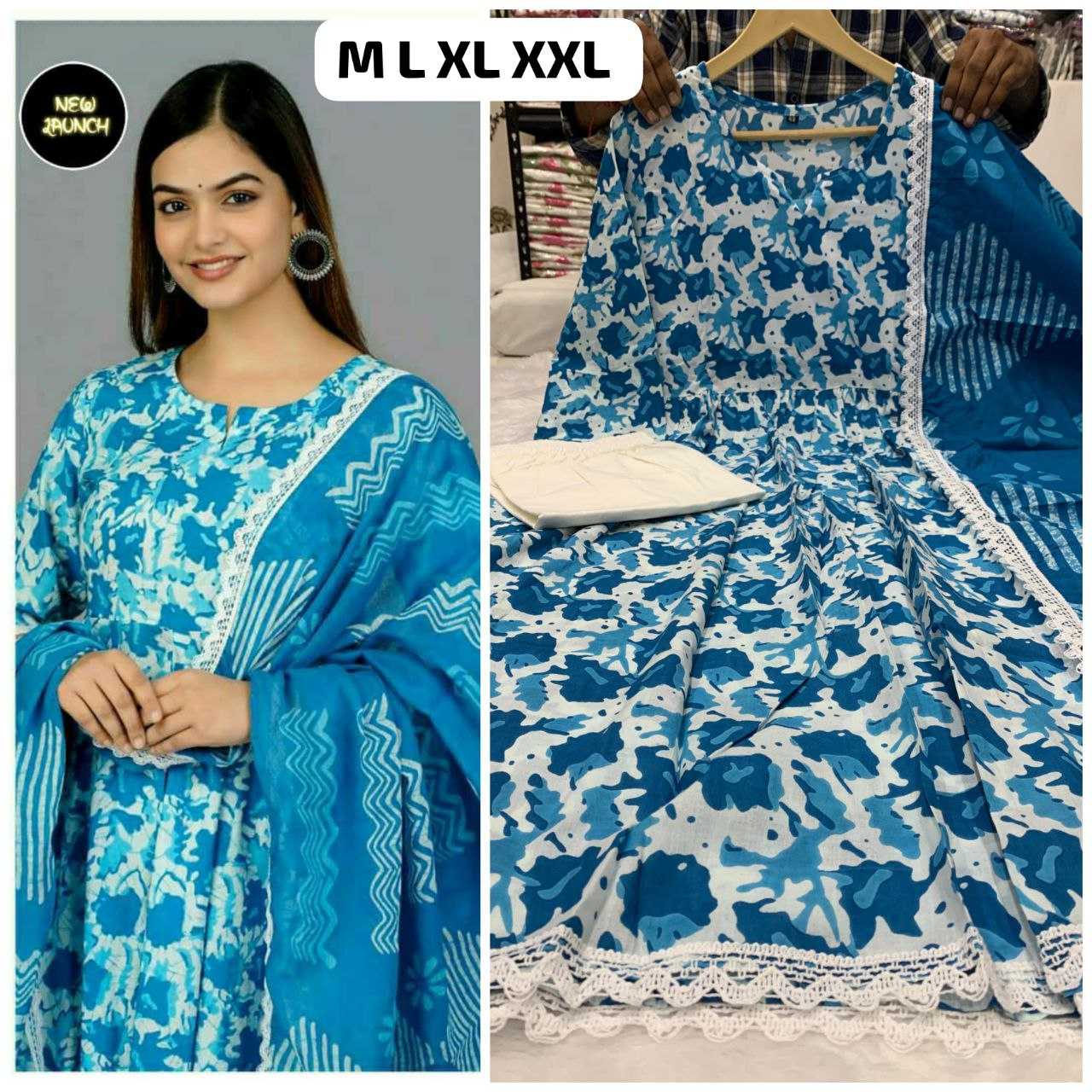 YNF COTTON KESH225 SCN07 SUITS & DRESSES WHOLESALE DESIGNER PRINTED COTTON SUITS & DRESSES MANUFACTURER