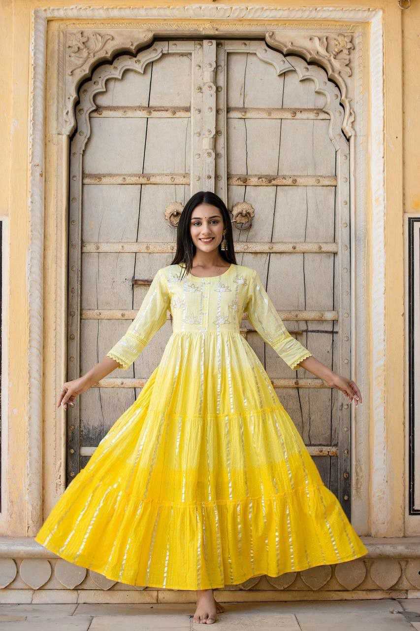 YNF COTTON KESH225 SCN23 GOWNS WHOLESALE ANARKALI PARTY WEAR DESIGNER GOWNS MANUFACTURER