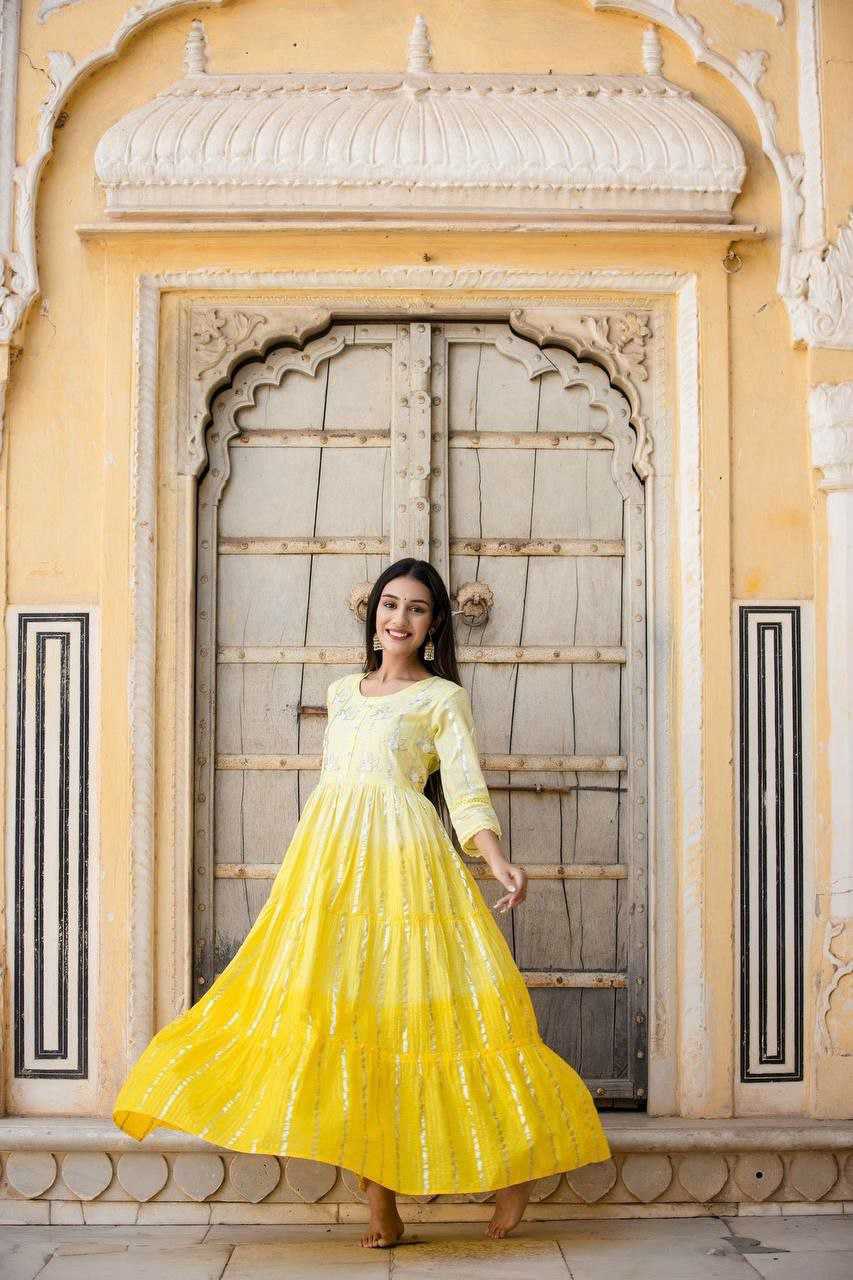 YNF COTTON KESH225 SCN23 GOWNS WHOLESALE ANARKALI PARTY WEAR DESIGNER GOWNS MANUFACTURER