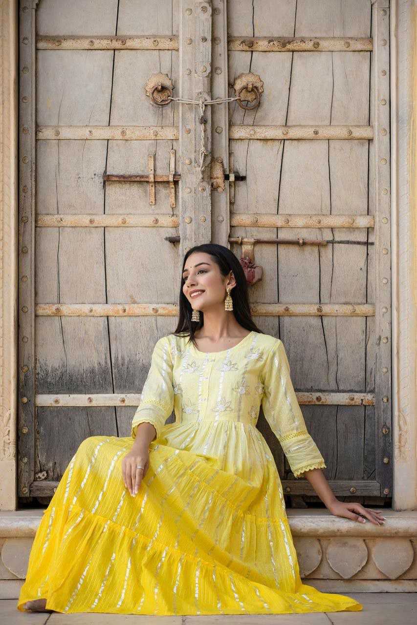 YNF COTTON KESH225 SCN23 GOWNS WHOLESALE ANARKALI PARTY WEAR DESIGNER GOWNS MANUFACTURER