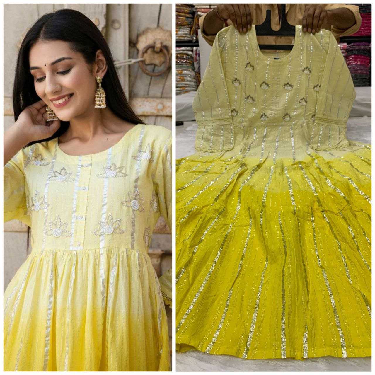 YNF COTTON KESH225 SCN23 GOWNS WHOLESALE ANARKALI PARTY WEAR DESIGNER GOWNS MANUFACTURER