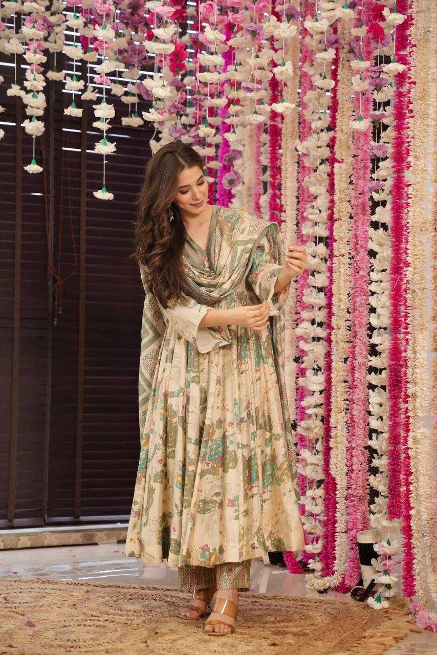 YNF COTTON KESH232 1494 SUITS & DRESSES WHOLESALE LADIES PRINTED ANARKALI SUITS MANUFACTURER