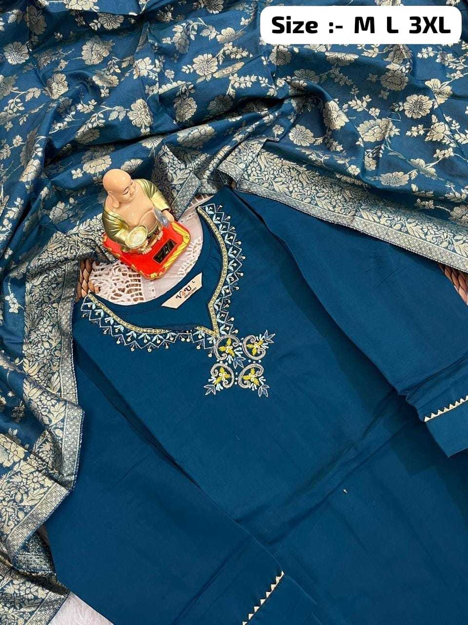 Ynf Cotton KESH256 RNF41 Suits & Dresses Wholesale Embroidery Suits Cotton Suits Bandhani Suits Manufacturer