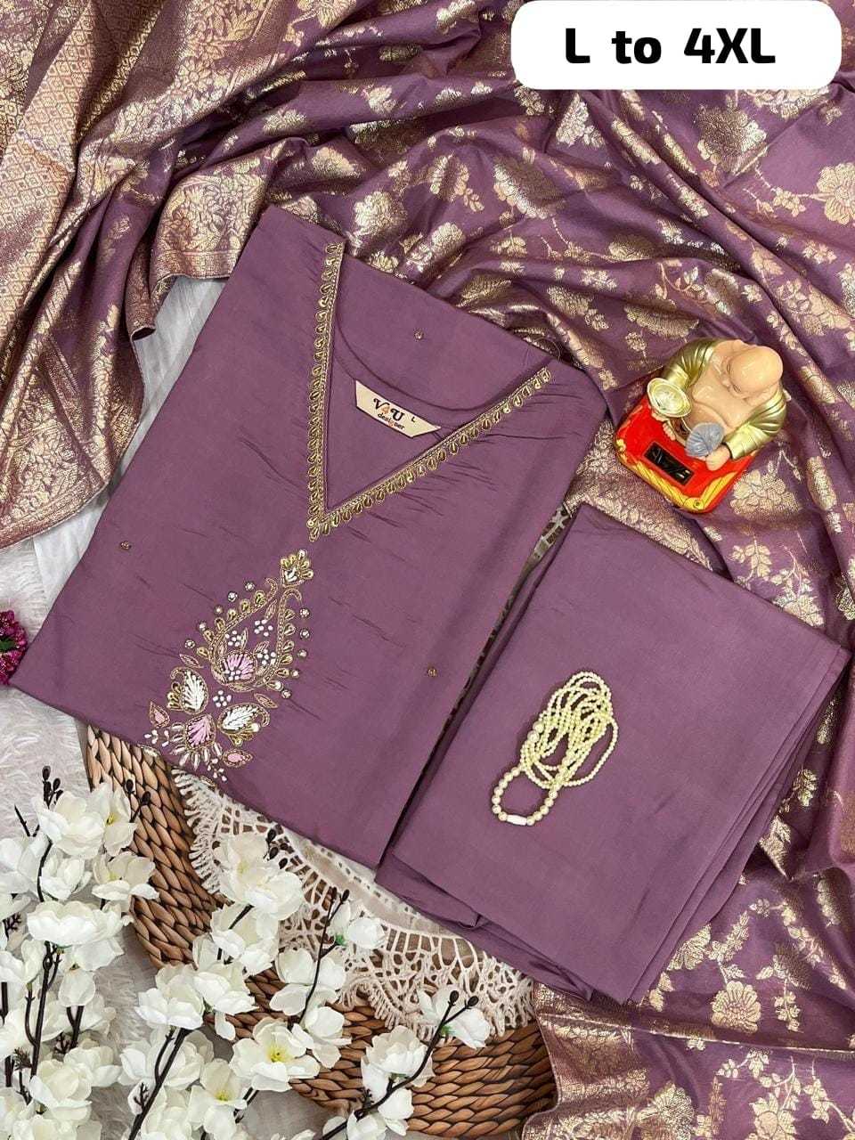 Ynf Cotton KESH256 RNF41 Suits & Dresses Wholesale Embroidery Suits Cotton Suits Bandhani Suits Manufacturer