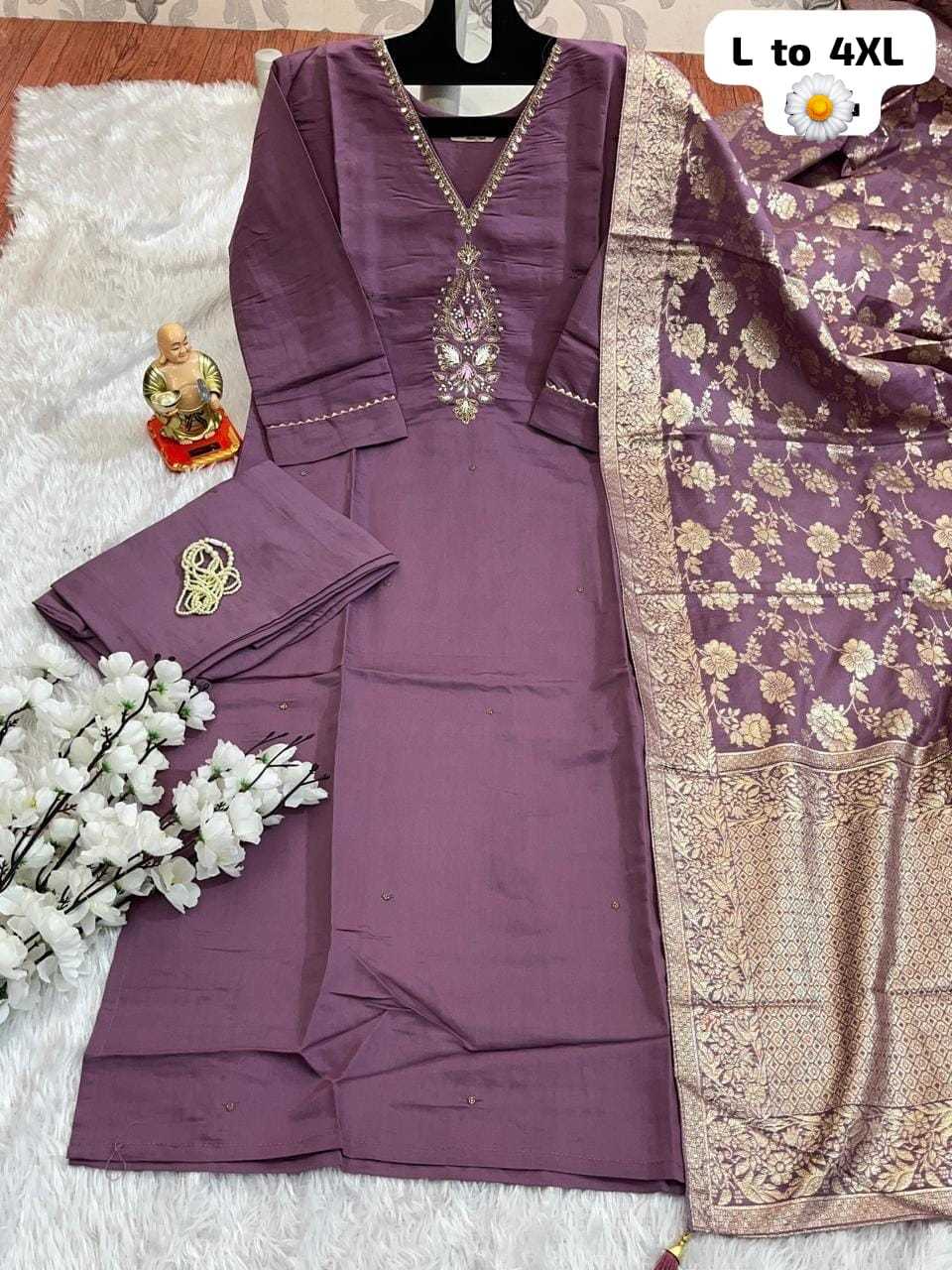 Ynf Cotton KESH256 RNF41 Suits & Dresses Wholesale Embroidery Suits Cotton Suits Bandhani Suits Manufacturer