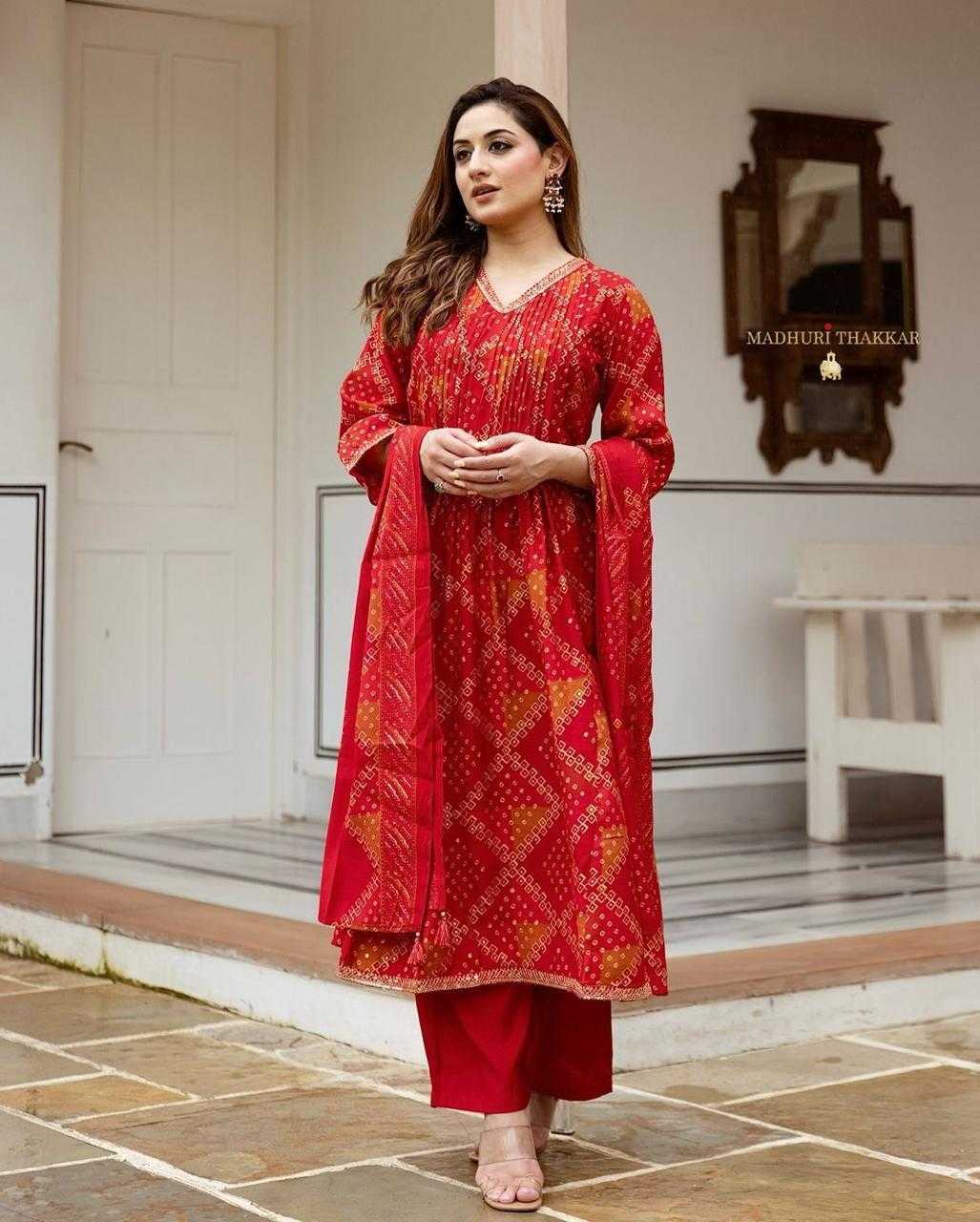 Ynf Cotton KESH256 RNF41 Suits & Dresses Wholesale Embroidery Suits Cotton Suits Bandhani Suits Manufacturer