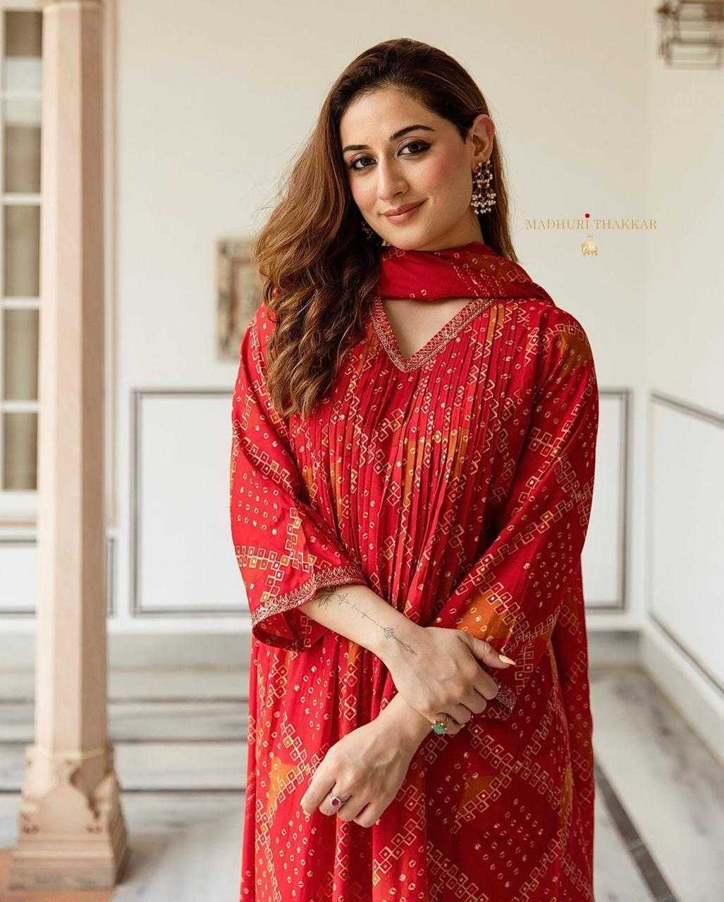 Ynf Cotton KESH256 RNF41 Suits & Dresses Wholesale Embroidery Suits Cotton Suits Bandhani Suits Manufacturer