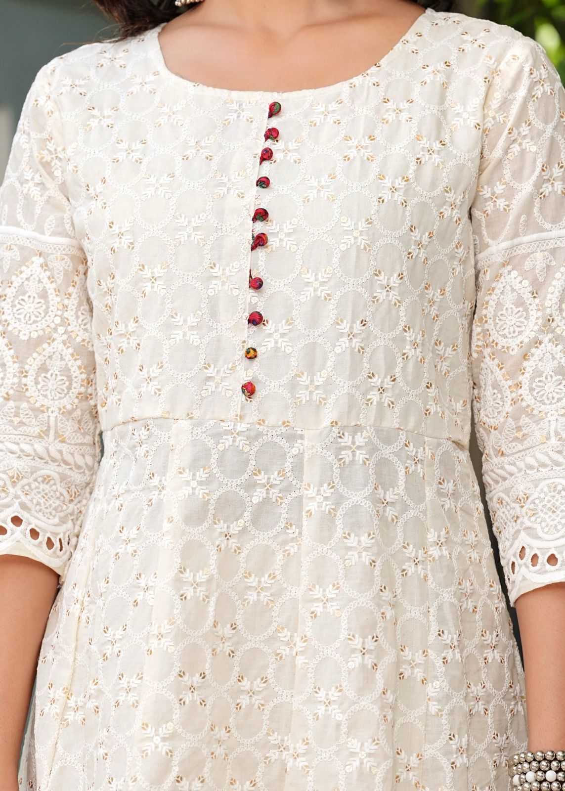 Ynf Cotton KESH256 RNF71 Kurti Wholesale Designer Kurtis Anarkali Kurtis Chikankari Kurtis Manufacturer