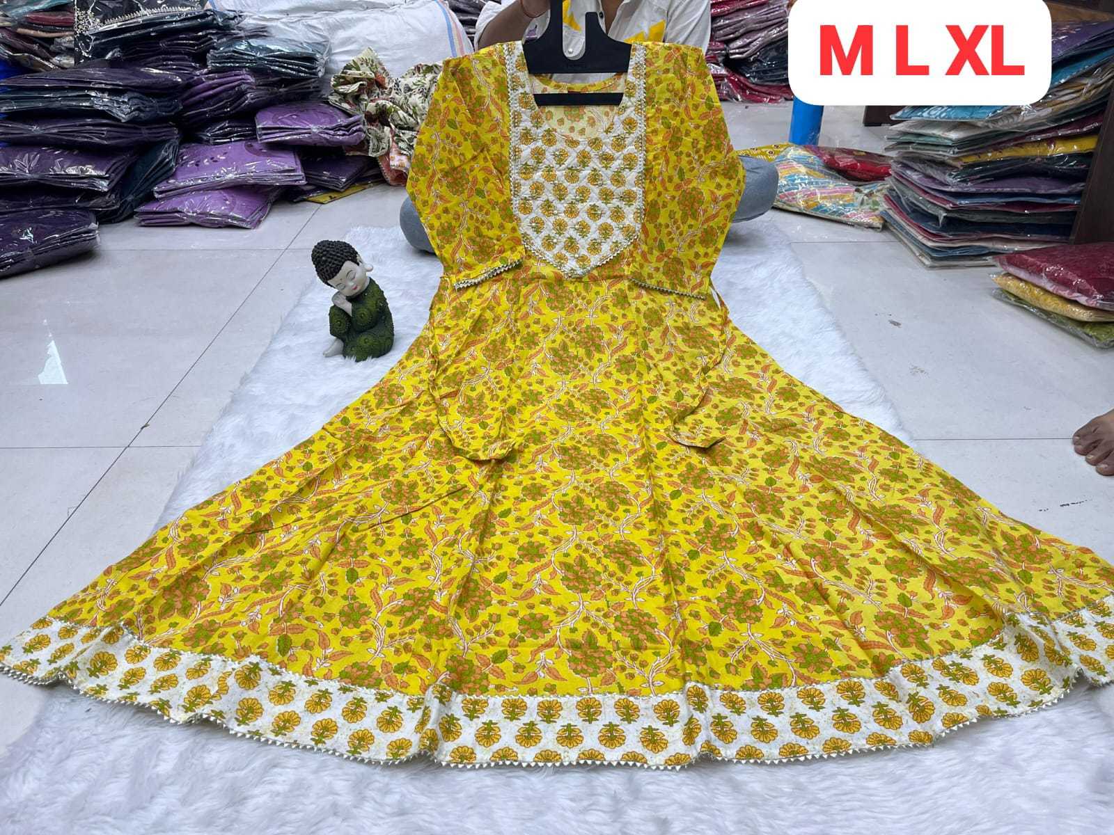 Ynf Cotton KESH258 VDA146 Gowns Wholesale Printed Gowns Fancy Gowns Anarkali Gown Manufacturer