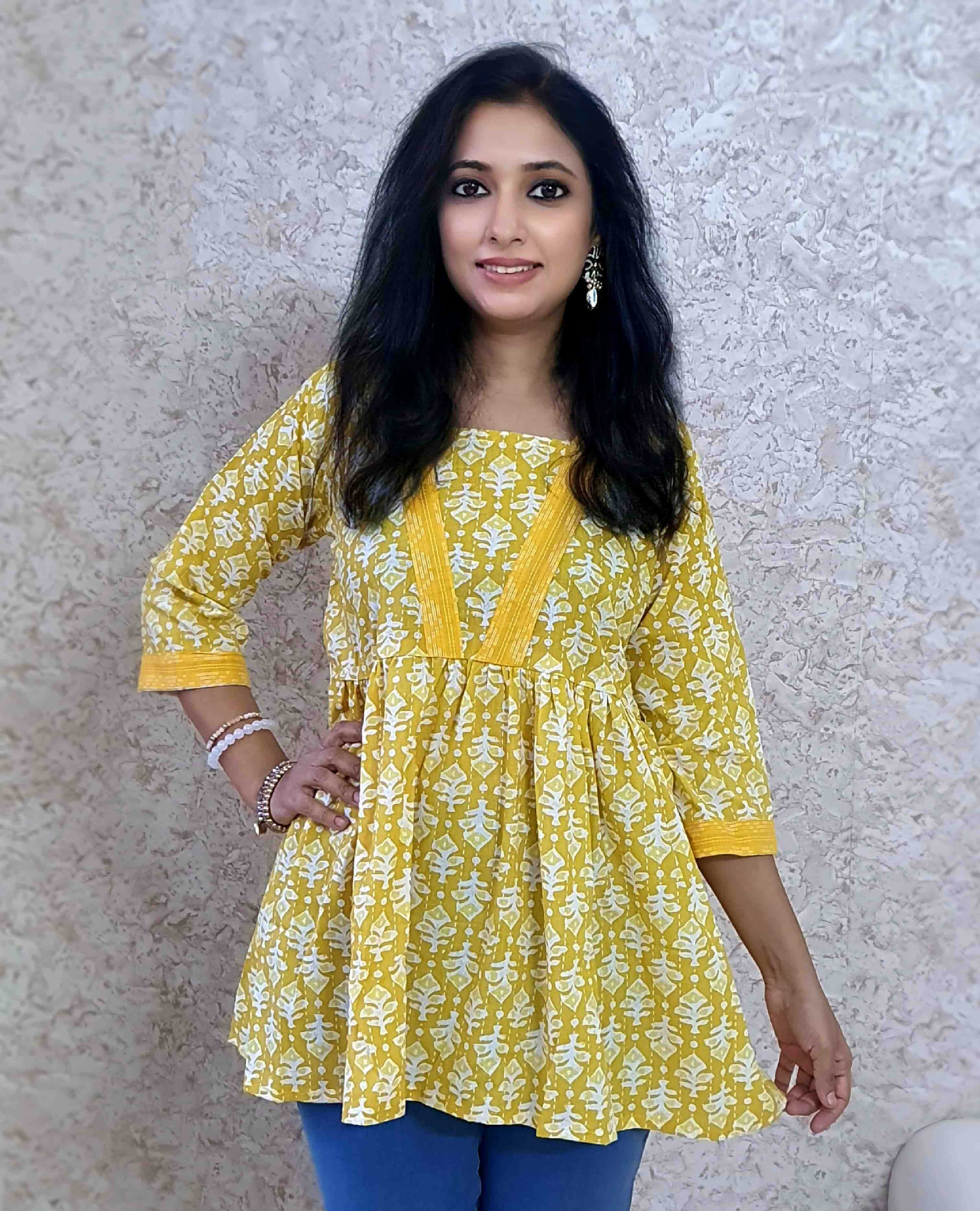 Ynf Cotton KESH258 VDA151 Kurti Wholesale Casual Kurtis Workwear Kurtis Printed Kurtis Manufacturer