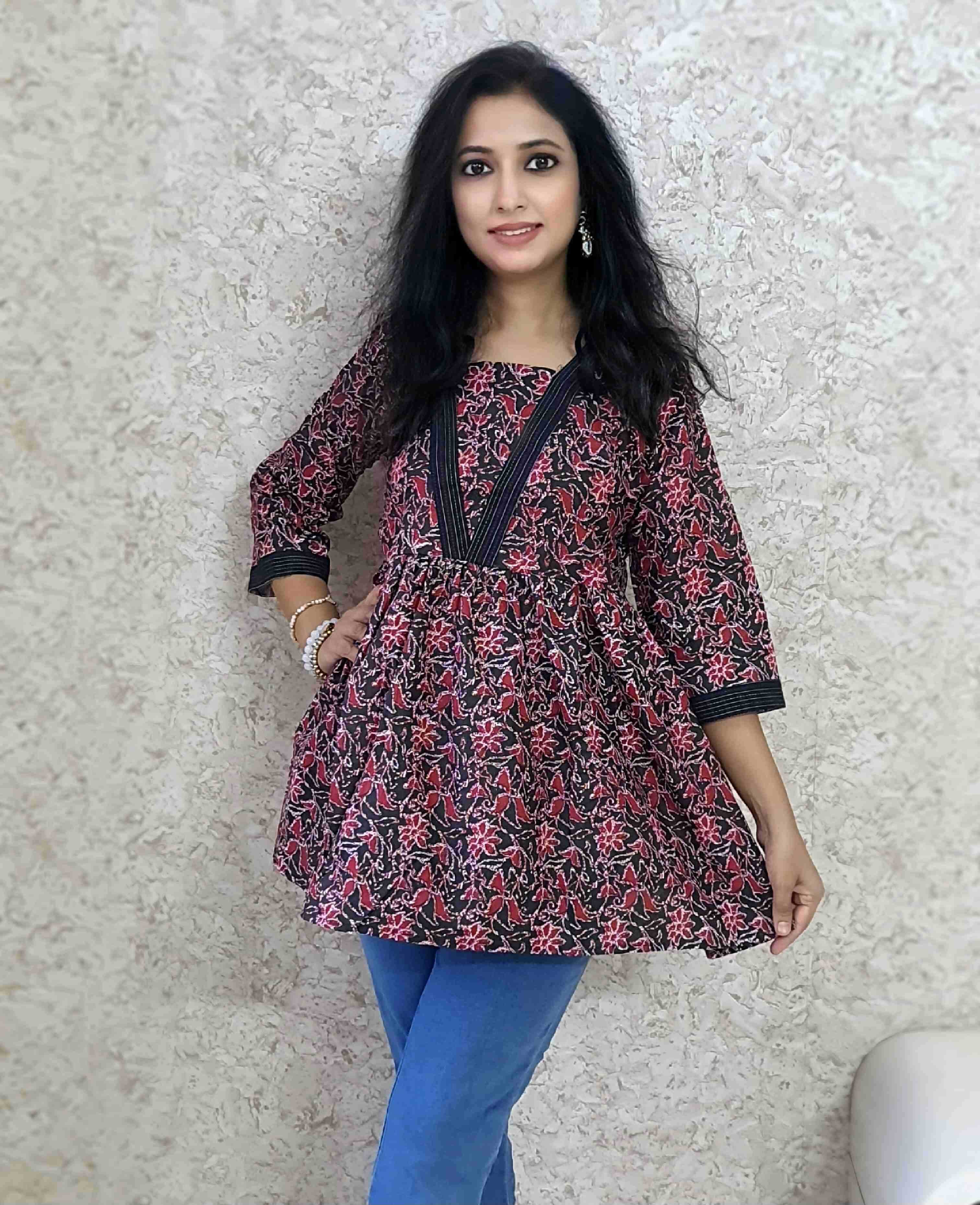 Ynf Cotton KESH258 VDA151 Kurti Wholesale Casual Kurtis Workwear Kurtis Printed Kurtis Manufacturer