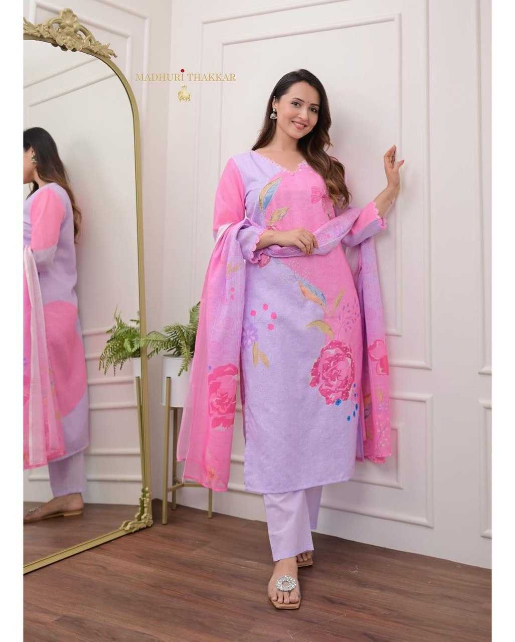 YNF COTTON KESH360 AKD06 SUIT WHOLESALE COTTON EMBROIDERY LADIES SUITS MANUFACTURER