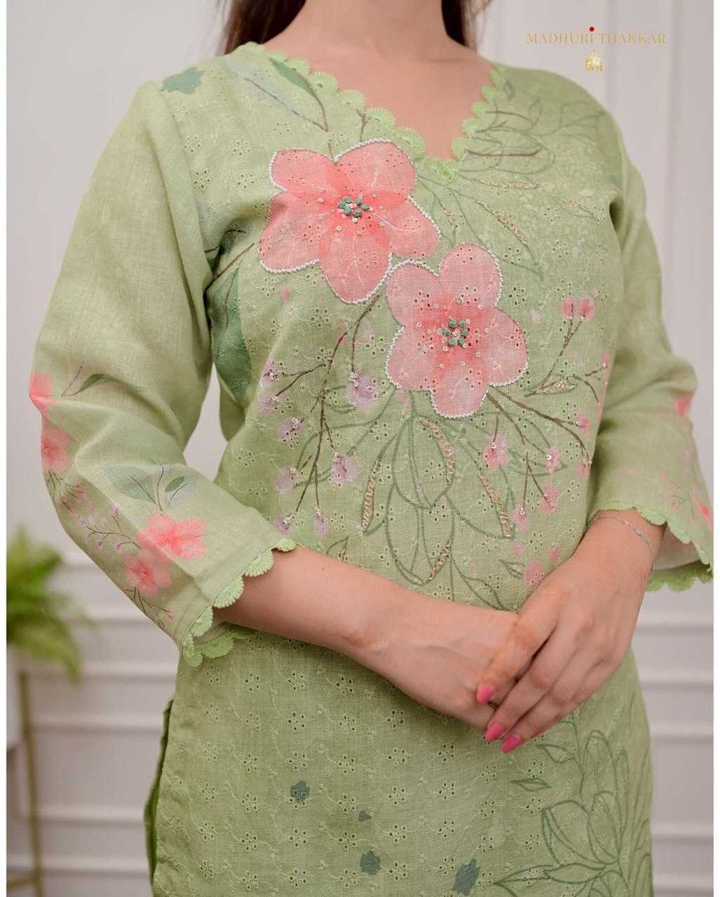 YNF COTTON KESH360 AKD06 SUIT WHOLESALE COTTON EMBROIDERY LADIES SUITS MANUFACTURER