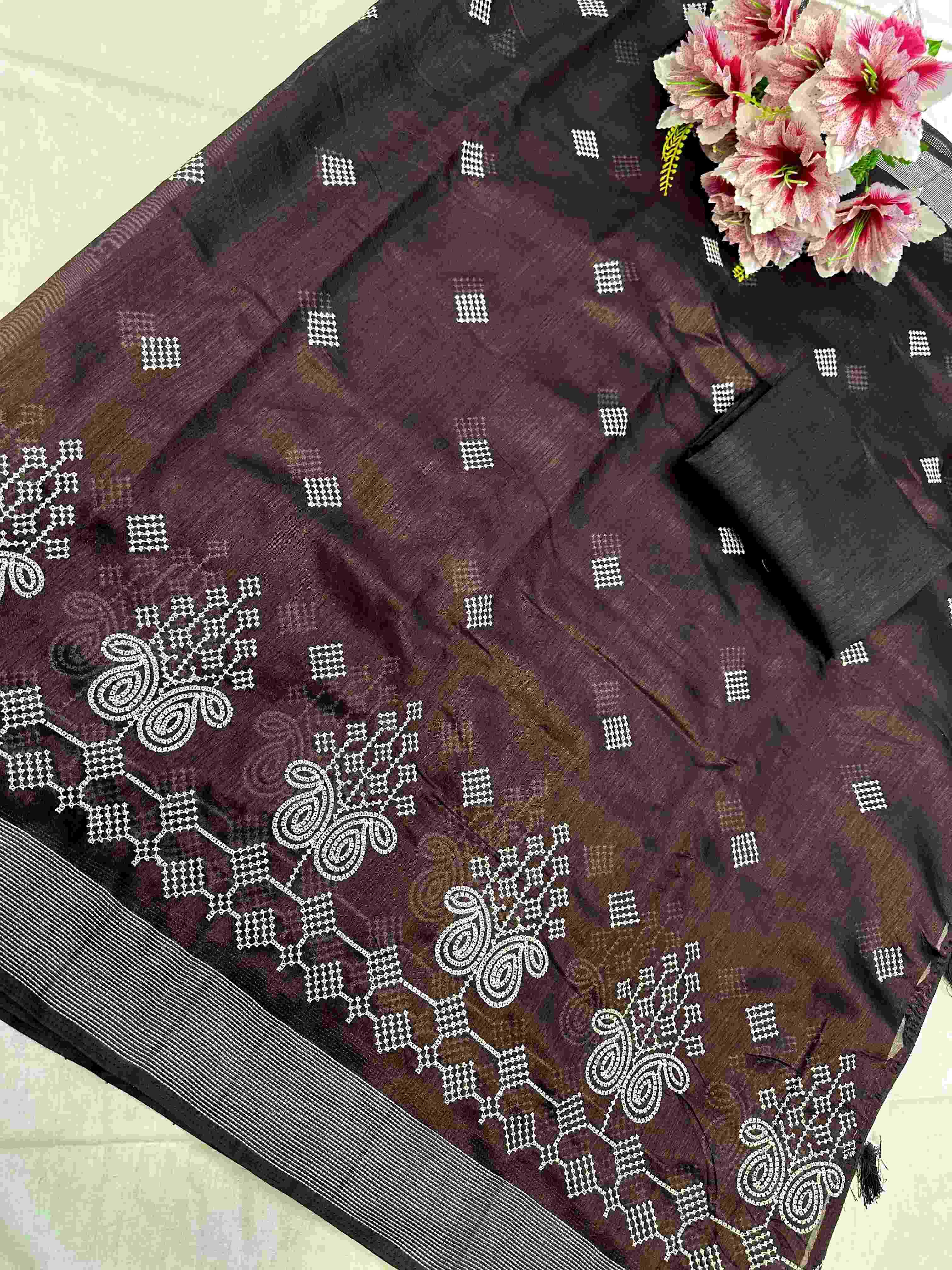 YNF COTTON KESH390 HFV07 SAREE WHOLESALE COTTON EMBROIDERED LADIES SAREE MANUFACTURER