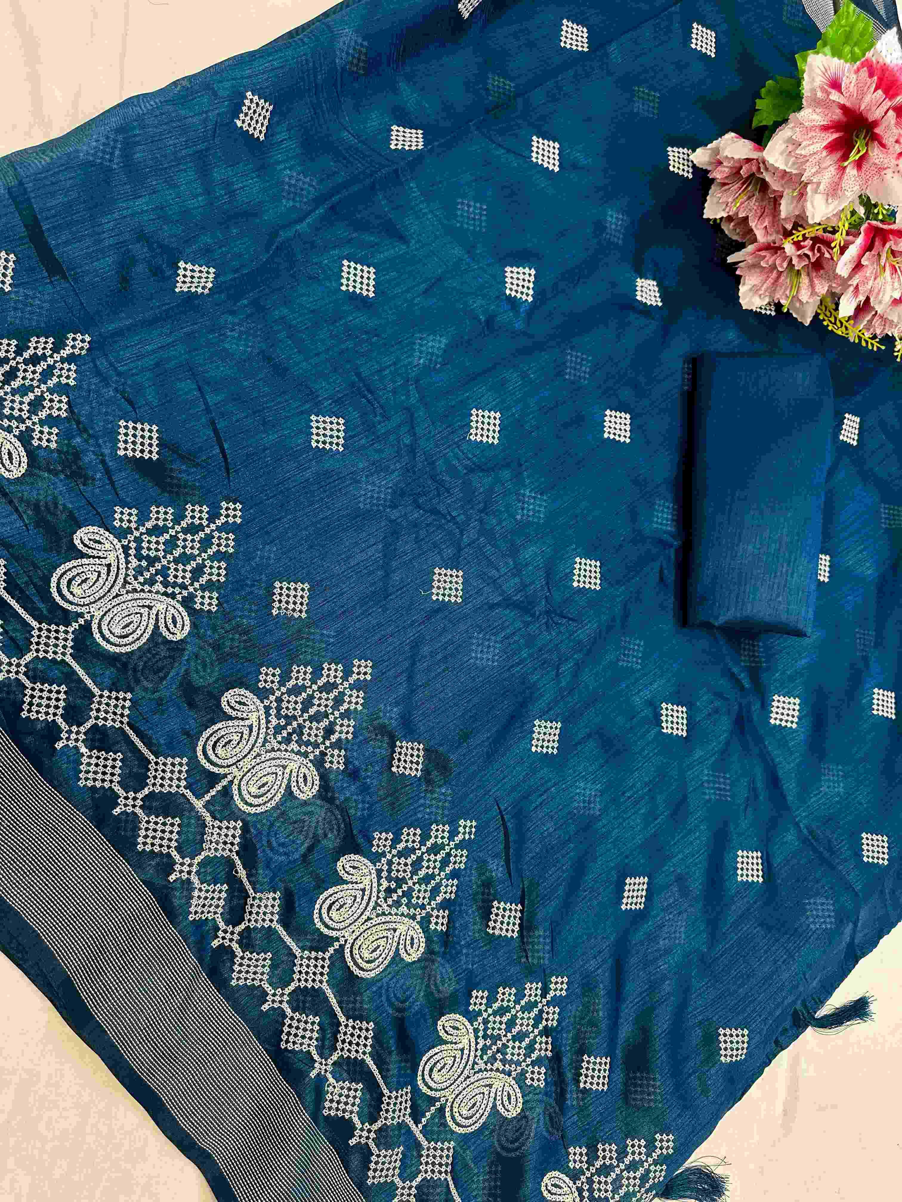 YNF COTTON KESH390 HFV07 SAREE WHOLESALE COTTON EMBROIDERED LADIES SAREE MANUFACTURER