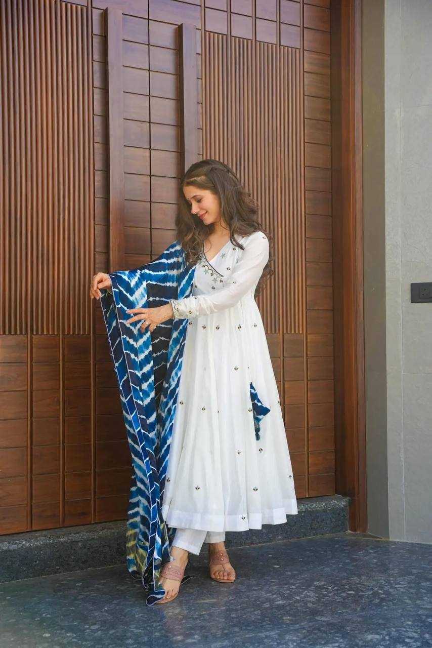 YNF COTTON KESH408 6002 GOWN WHOLESALE EMBROIDERED FANCY ANARKALI GOWNS MANUFACTURER